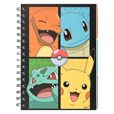 Undercover notitieboek met 3 tabbladen pokemon