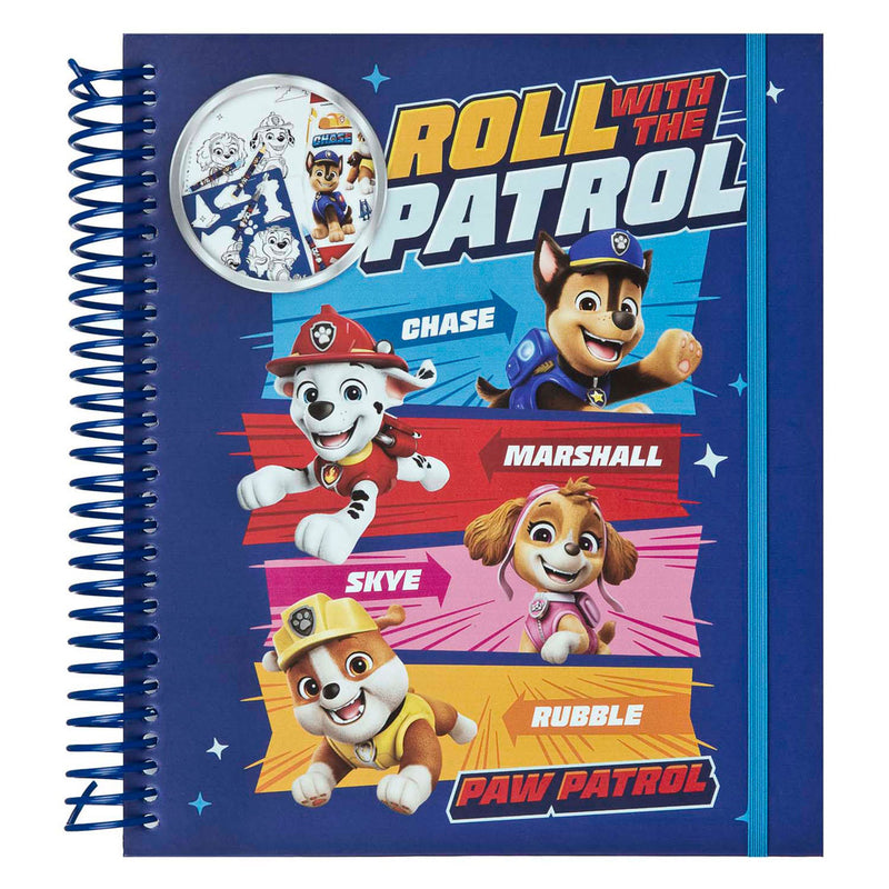 Load image into Gallery viewer, Undercover stencil en kleur set paw patrol - 49dlg.
