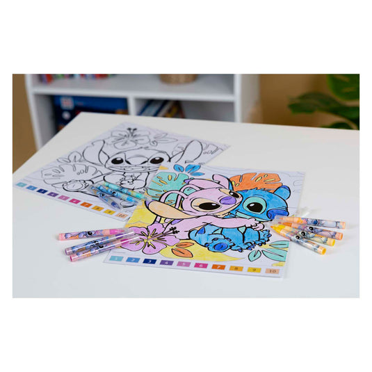 Undercover kleuren op nummer set stitch
