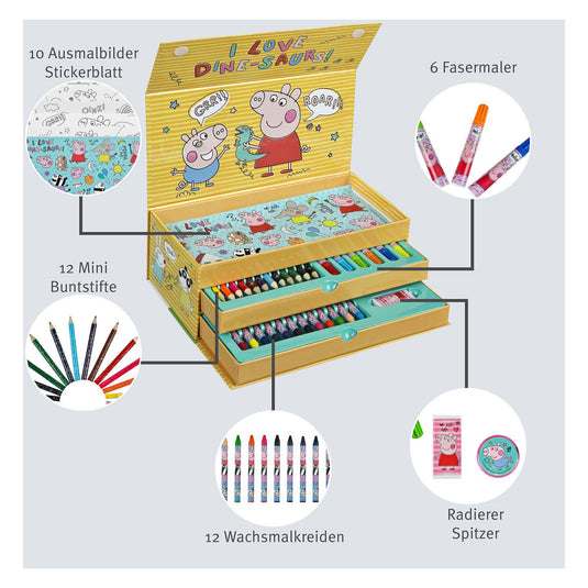 Undercover kleurkoffer peppa pig - 44dlg.