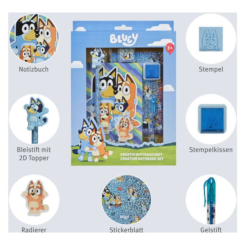 Load image into Gallery viewer, Undercover notitieblok set bluey - 7dlg.
