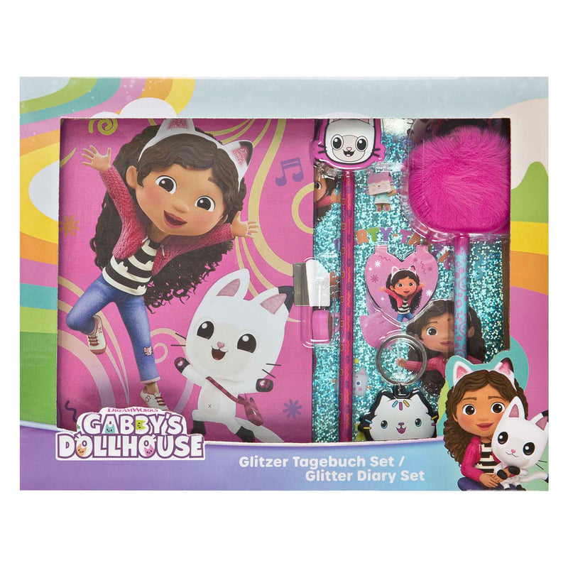 Afbeelding laden in galerijviewer, Glitter dagboek set gabby's poppenhuis - 6dlg.
