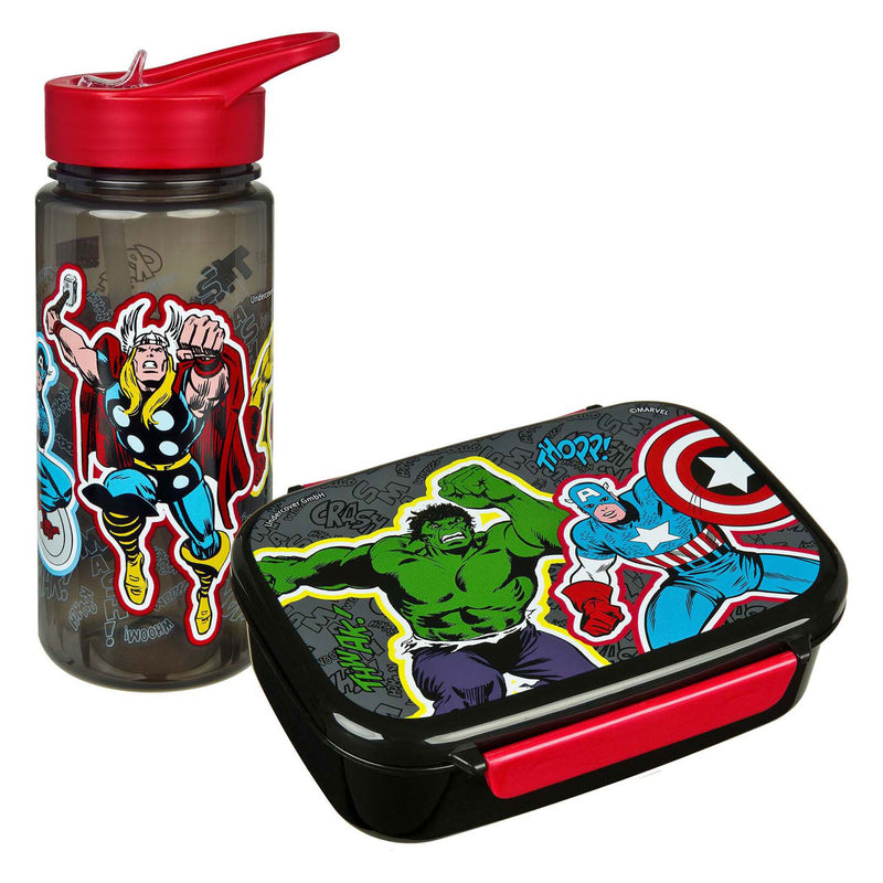 Load image into Gallery viewer, Undercover broodtrommel en drinkbeker set marvel avengers
