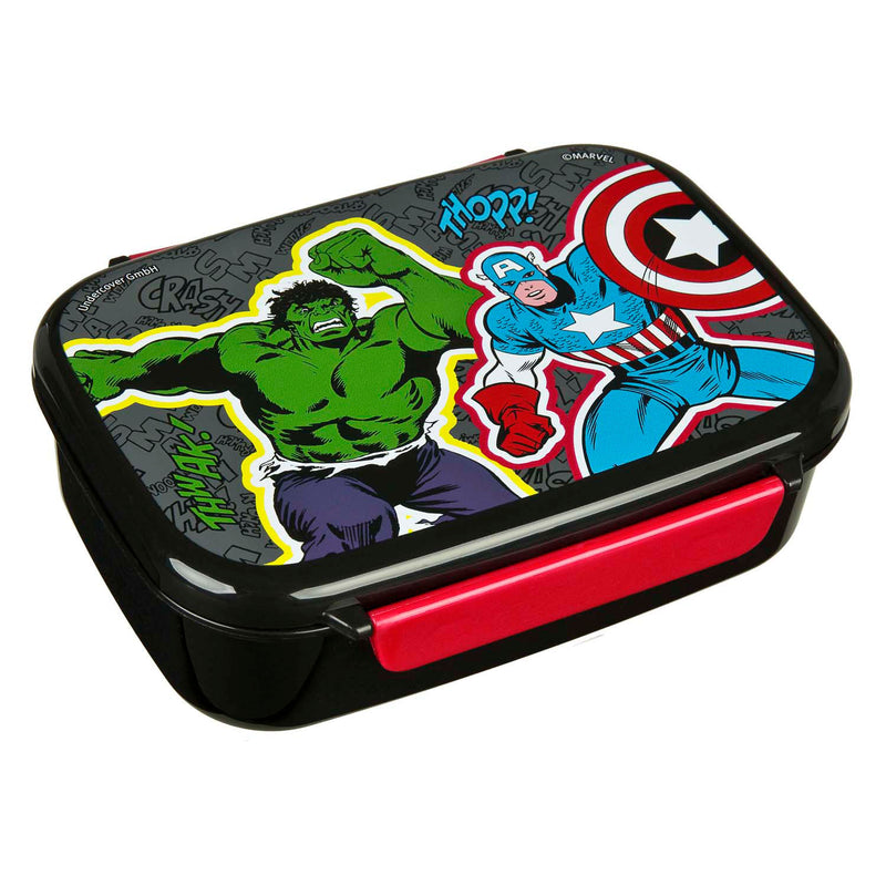 Afbeelding laden in galerijviewer, Undercover broodtrommel en drinkbeker set marvel avengers lunchset.
