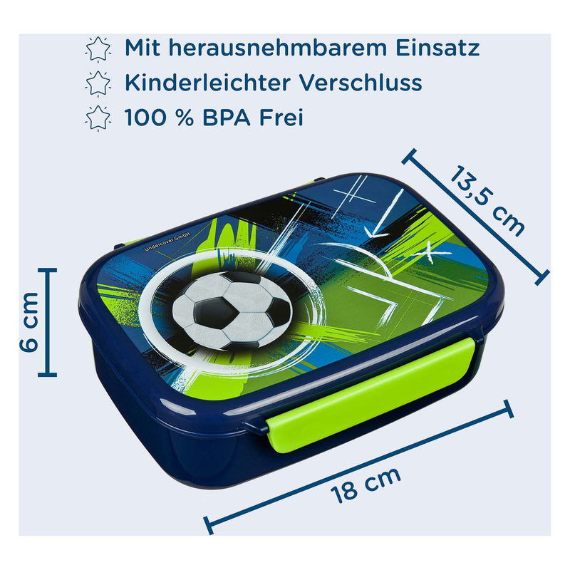 ギャラリービューアに画像をロードする, Broodtrommel met inzetstuk voetbal

