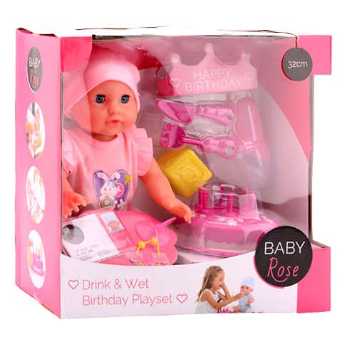 Cilgro baby rose drink wet birthday playset