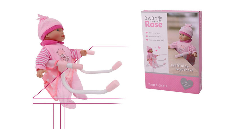 Afbeelding laden in galerijviewer, Johntoy john toy baby rose tafelstoel (geschikt voor poppen van 35-45cm)

