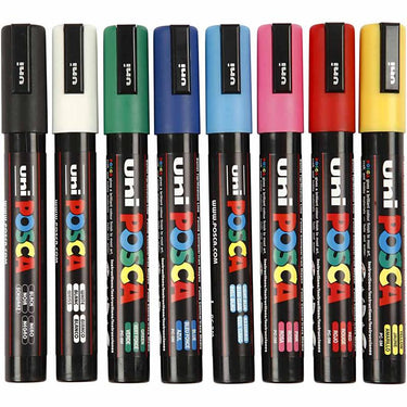 Http: www.cchobby.nl posca-marker-afm-pc-5m-lijndikte-2-5-mm-medium-diverse-kleuren-8-stuk-1-doos