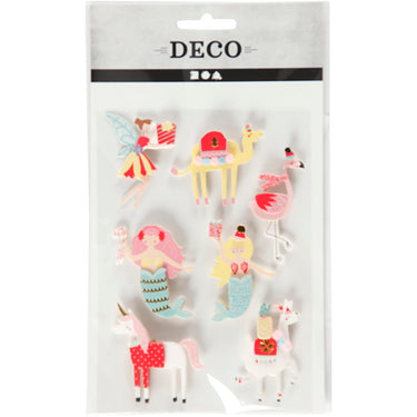 Http: www.cchobby.nl 3d-stickers-flamingo-lama-zeemeermin-h-50-60-mm-b-30-45-mm-dikte-7-mm-7-stuk-1-doos