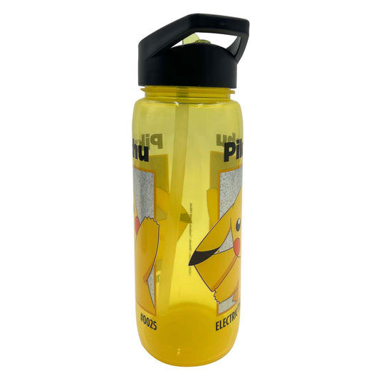 Pokémon pikachu drinkfles geel - 600 ml. met drinktuit