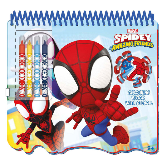 Merkloos sans marque spidey stencil tekenblok