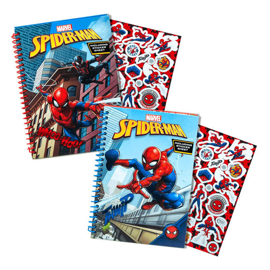 Speelgoedland spiderman glitter notitieboek