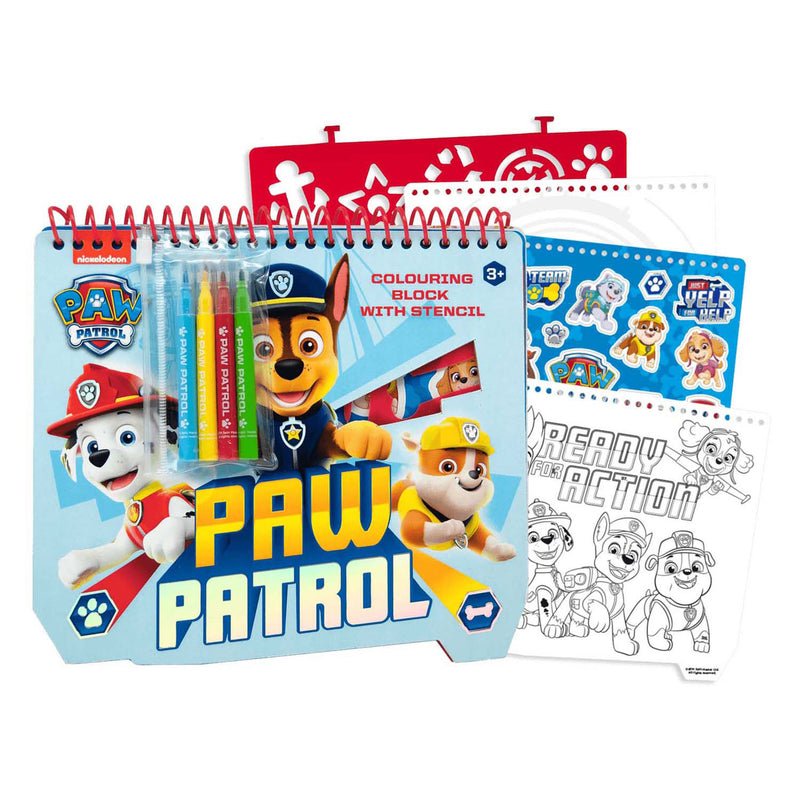 Load image into Gallery viewer, Speelgoedland paw patrol stencil tekenblok a4
