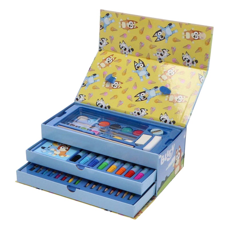 Cargue la imagen en el visor de la galería, Speelgoedland bluey kleurkoffer set - 52dlg.
