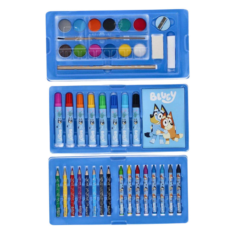 Cargue la imagen en el visor de la galería, Speelgoedland bluey kleurkoffer set - 52dlg.
