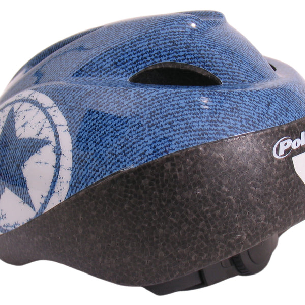 Polisport kinderhelm Jeans. maat: S (52 56 cm), kleur: Blauww