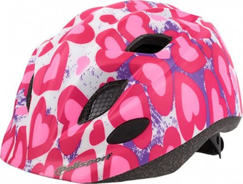 Polisport helm Junior Glitter hearts S 52-56cm op kaart