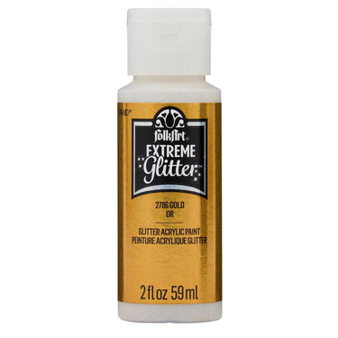 Folkart • extreme glitter acrylic paint gold 59ml