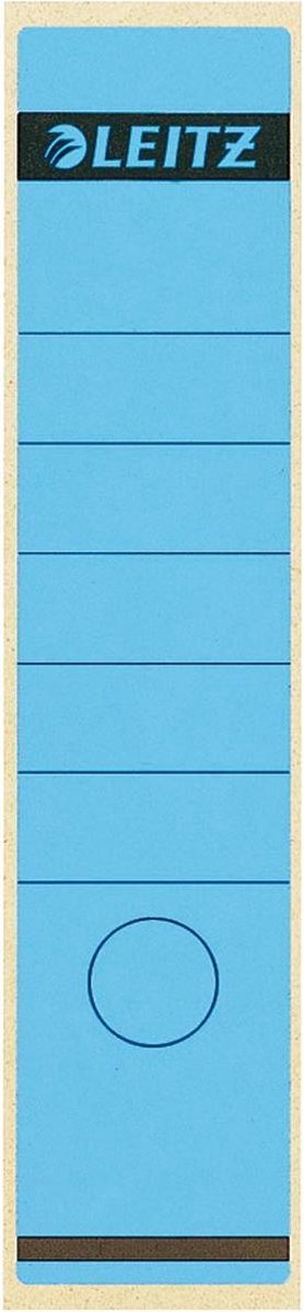 Gekleurde etiketten leitz 1640 61 x 285cm blauw zelklvend lang