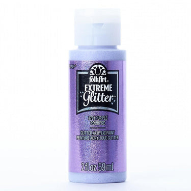 Folkart • extreme glitter acrylic paint purple 59ml