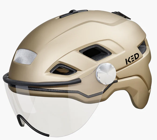 Load image into Gallery viewer, Ked Fietshelm B-Vis X-Lite M (52-58cm) Goud metallic matt
