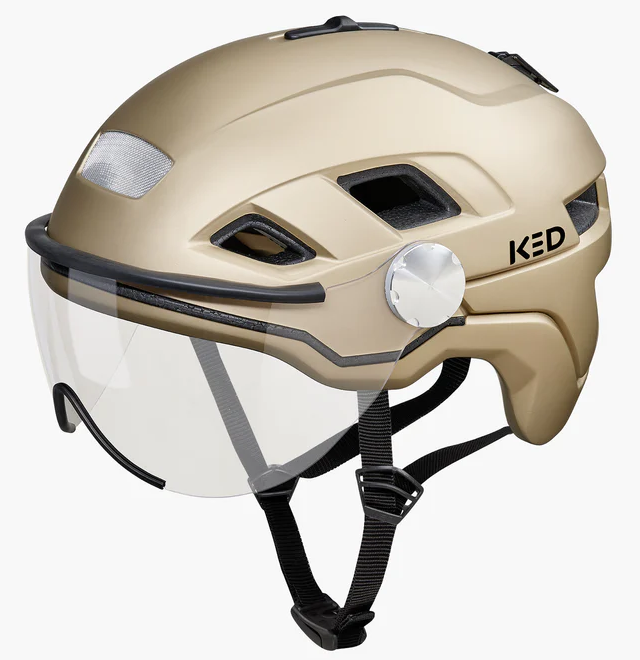 Load image into Gallery viewer, Ked Fietshelm B-Vis X-Lite M (52-58cm) Goud metallic matt
