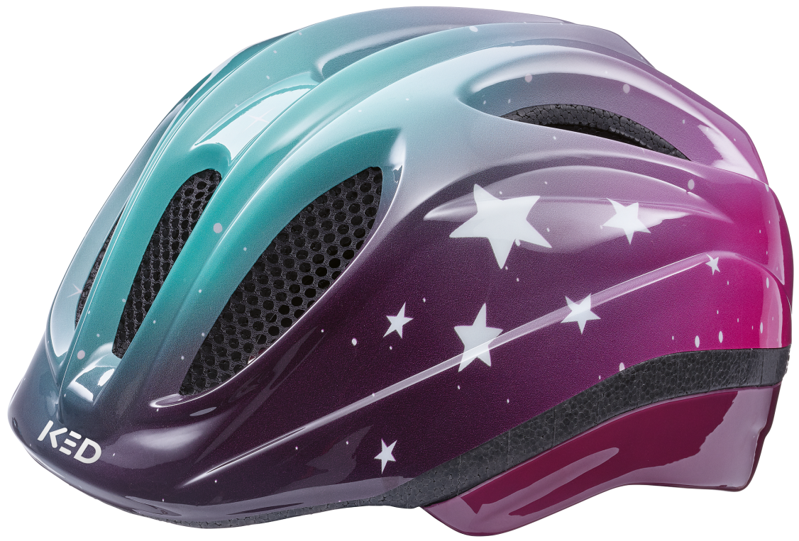 Fietshelm KED Meggy II Trend M (52-58 cm) - stars pink aqua glossy