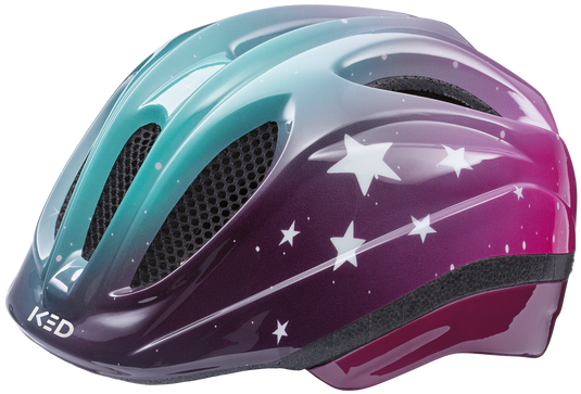 Ked Fietshelm Meggy II Trend M (52-58 cm) stars pink aqua glossy
