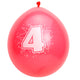 Folat bv cijfer ballonnen 4 jaar, 8st.