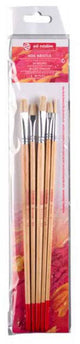 Talens art creation olie acrylpenselenset van 5varkenshaar