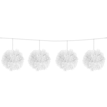 Folat bv witte pompom slinger