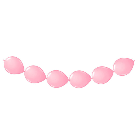 Folat bv roze knoopballonnen, 8st.
