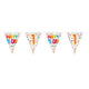 Folat bv vlaggenlijn confetti 1 jaar, 10mtr.