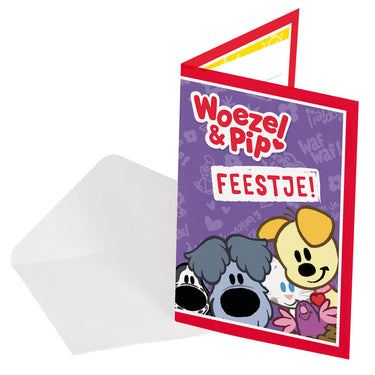 Folat bv woezel pip uitnodigingen, 8st.