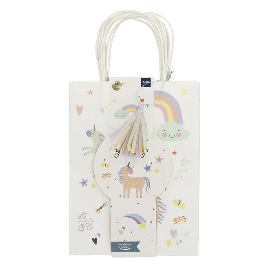 Folat bv uitdeelzakjes unicorns rainbows, 6st.