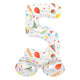 Folat bv staande folieballon joyful party cijfer 5 -72cm