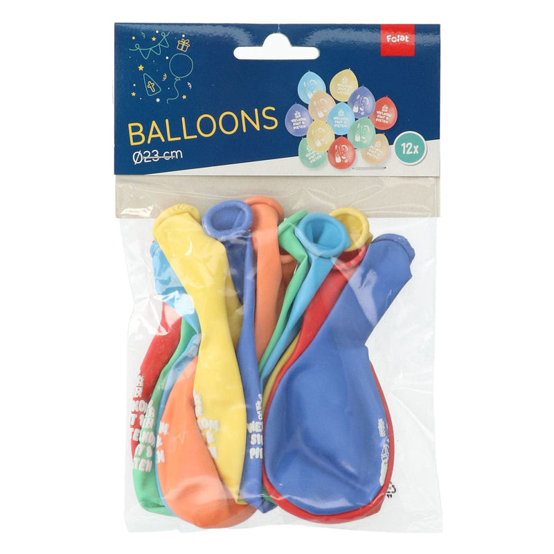 Load image into Gallery viewer, Folat bv latex ballonnen welkom sint en pieten, 12st.
