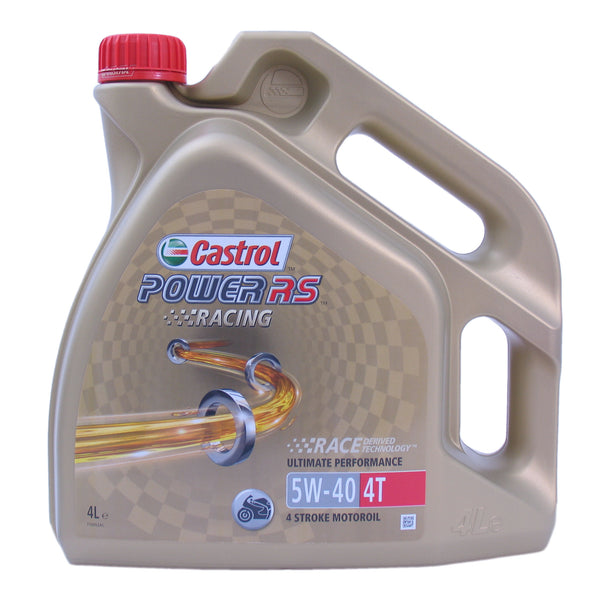 Olie Castrol Power RS Racing 4T 5W-40 - fles à 4 liter