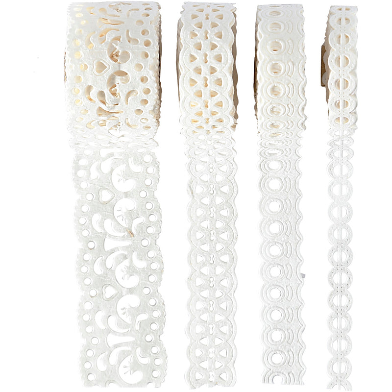 Load image into Gallery viewer, Https: www.cchobby.nl paper-lace-borders-b-8-23-mm-wit-4x2-m-1-doos
