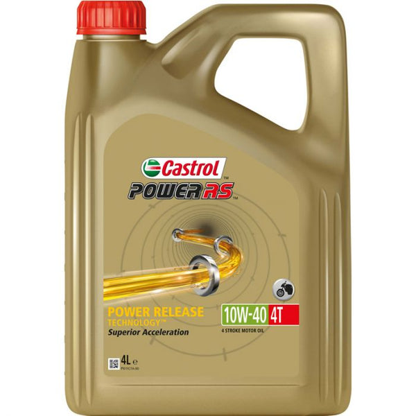 Olie Castrol Power RS 4T 10W-40 - fles à 4 liter