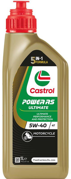 Olie Castrol RS Racing 4T 5W-40 - fles à 1 liter