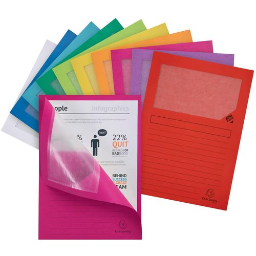 Exacompta sorteermap 50100e a4 gerecycled papier 10 kleuren
