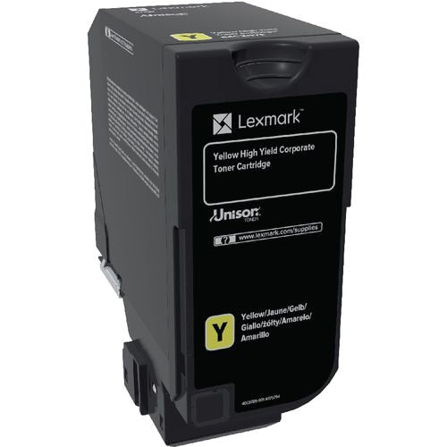 Tonercartridge lexmark original 84c2hye geel