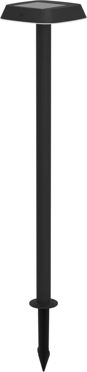 Eglo dreoli solar priklamp - staande lamp buiten - zonne-energie - led - 103,5 cm - zwart wit