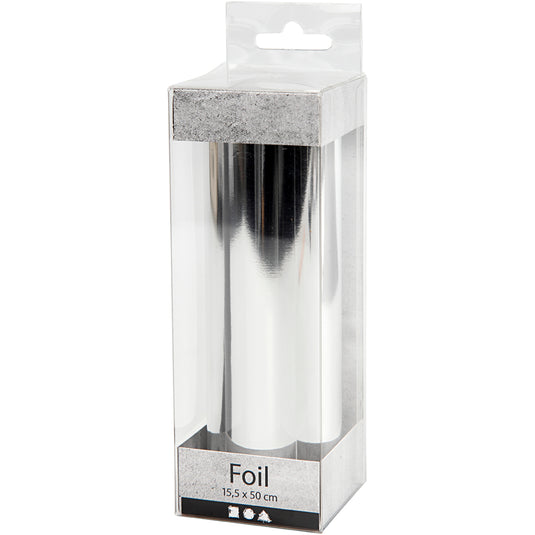 Creativ company https: www.cchobby.nl deco-folie-b-15-5-cm-dikte-0-02-mm-zilver-50-cm-1-rol