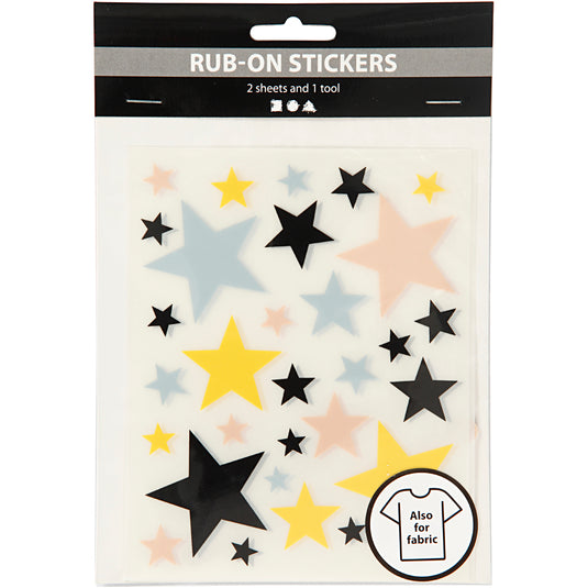 Creativ company https: www.cchobby.nl rub-on-stickers-sterren-vel-12-2x15-3-cm-1-doos