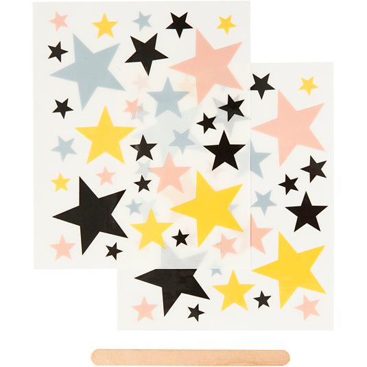 Creativ company https: www.cchobby.nl rub-on-stickers-sterren-vel-12-2x15-3-cm-1-doos