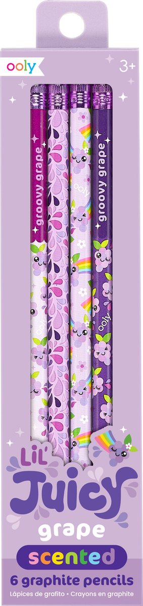 Ooly - lil juicy - geurpotloden druif - 6 stuks