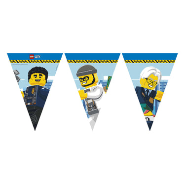 Globos papieren vlaggenlijn fsc lego city, 3mtr.