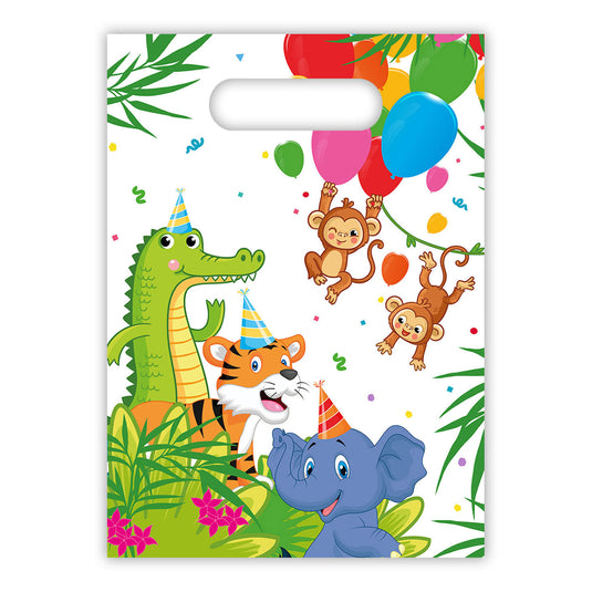 Globos feestzakjes jungle ballonnen, 6st.